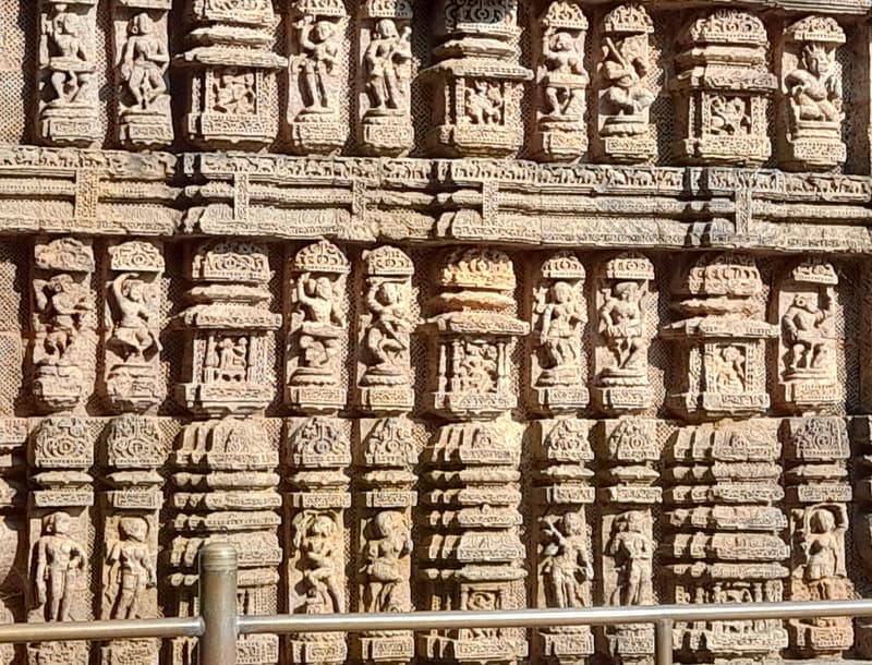 Konark temple sculptural panel